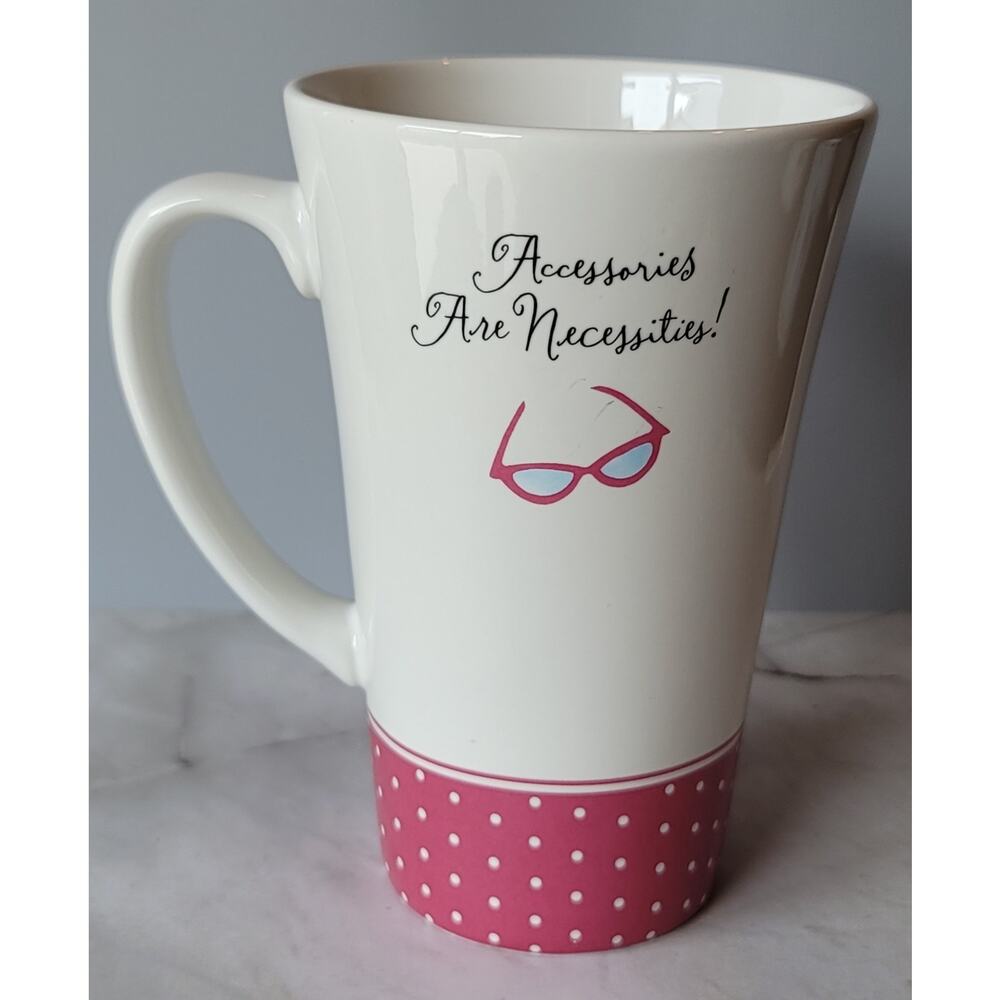 45th Anniversary Barbie Accessories Are Necessities Tall Mug by Hallmark - Picture 3 of 6